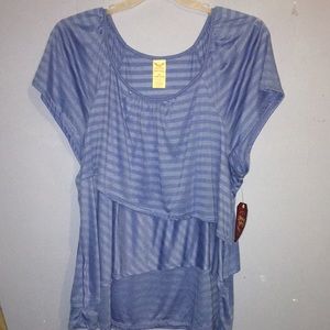 Blue Stripe Faded Glory blouse